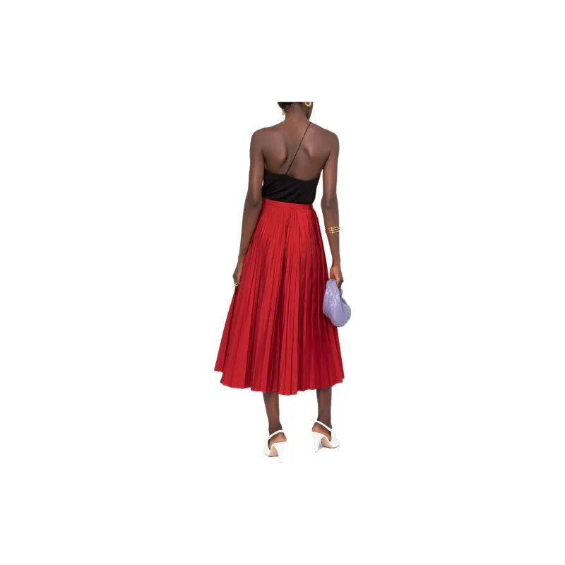 Valentino Casual Long Skirt Women's Red-2