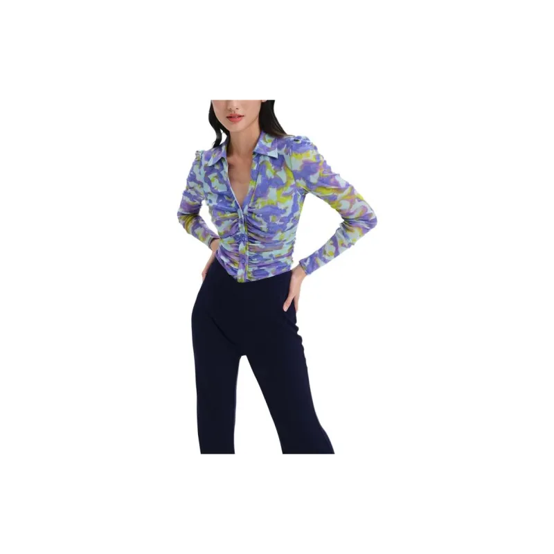 DVF Diane Von Furstenberg Casual Pants Women's Marine Blue-5