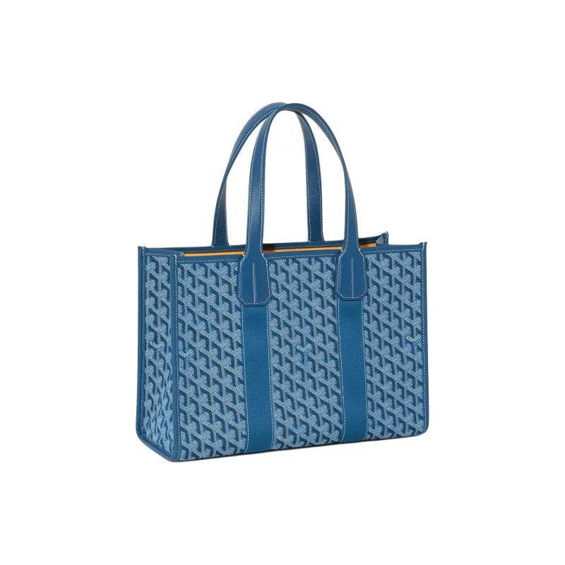 GOYARD Villette Jacquard Canvas Bag, Tote Bag, Shopping Bag, Handbag, Shoulder Bag Small Size Unisex Ocean Blue-1