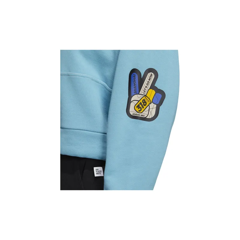 Adidas Neo Sweatshirts Women's Blue-4