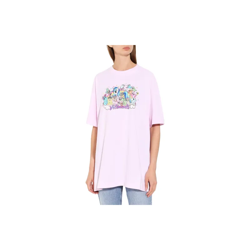 Vetements T-Shirts Women's Pink-2