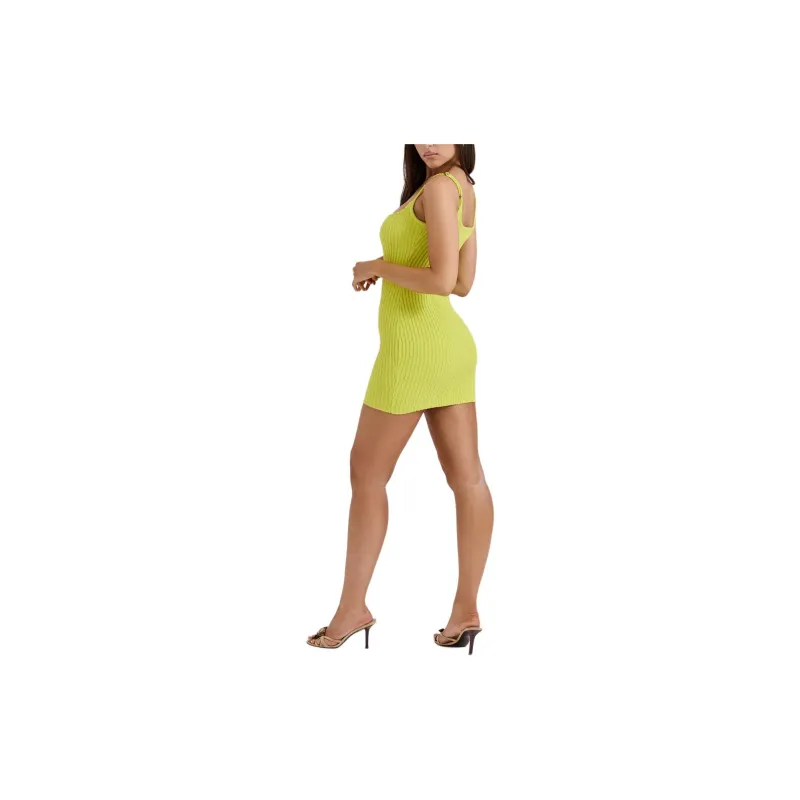 HOUSE OF CB NERI Slip Dress Women's LIME/Lemon-4