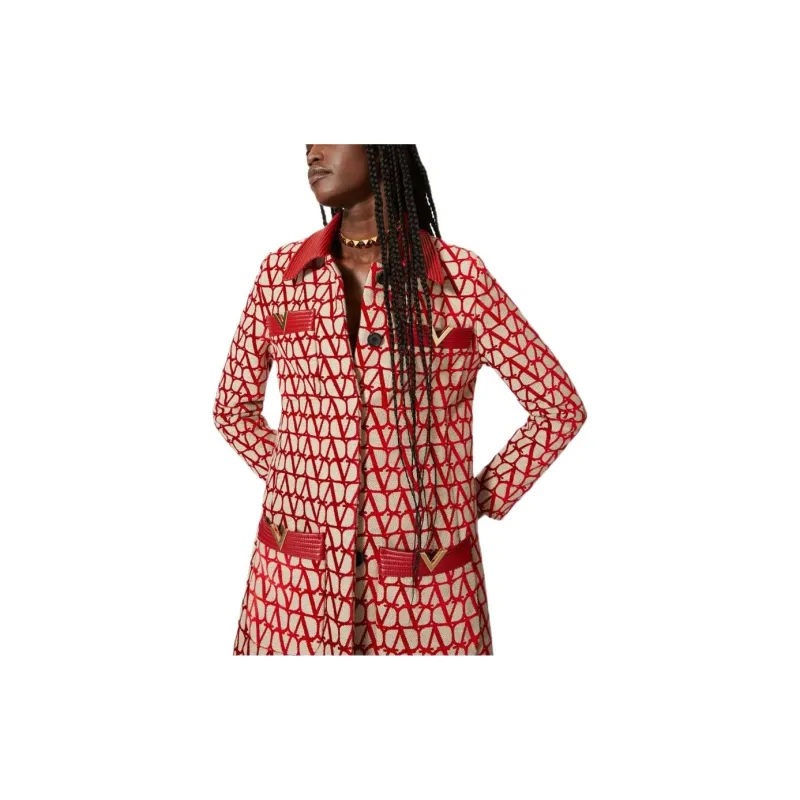 Valentino Coats Women's Red-1