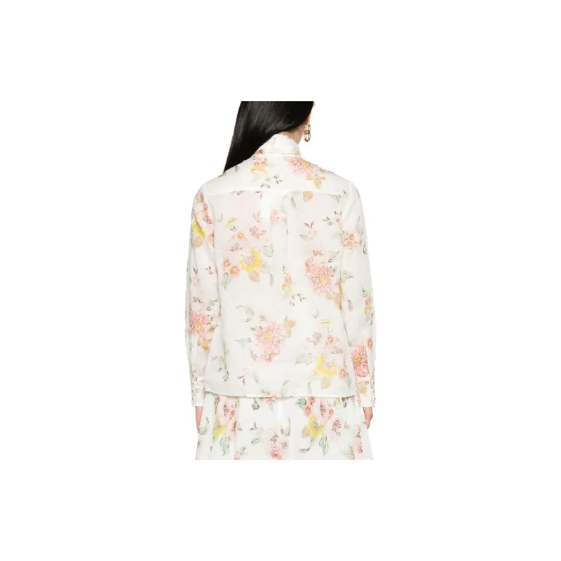 Zimmermann Floral-print Ramie Blouse-2