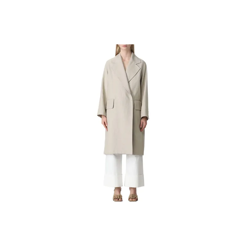 MaxMara Double Breasted Long Sleeved Coat-1