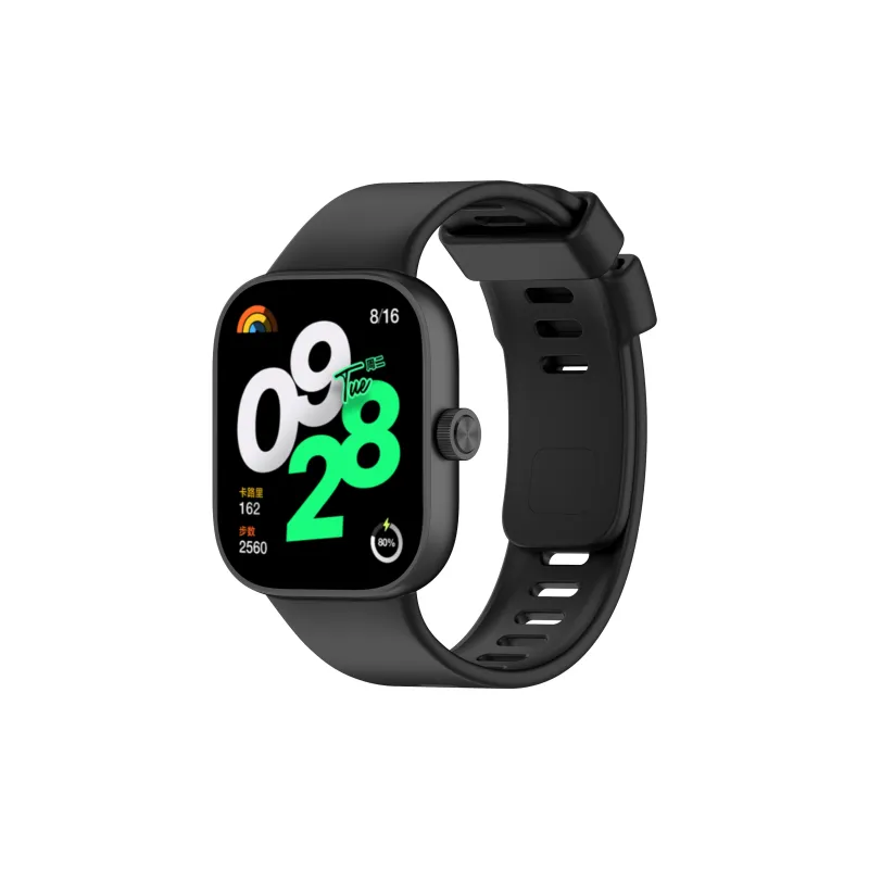 FZRT Xiaomi Red Beige Compatibility Watch Band Quick Release Silicone One Piece Strap Silicone Material-1