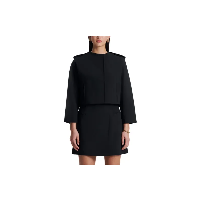 SCANLAN THEODORE Cady Cocoon Sleeve Jacket Jackets Coats Women's BLACK/Black-1