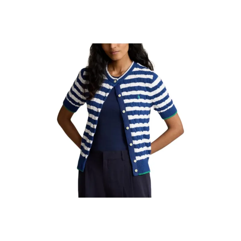 Polo Ralph Lauren Striped Cable knit Cardigan-2