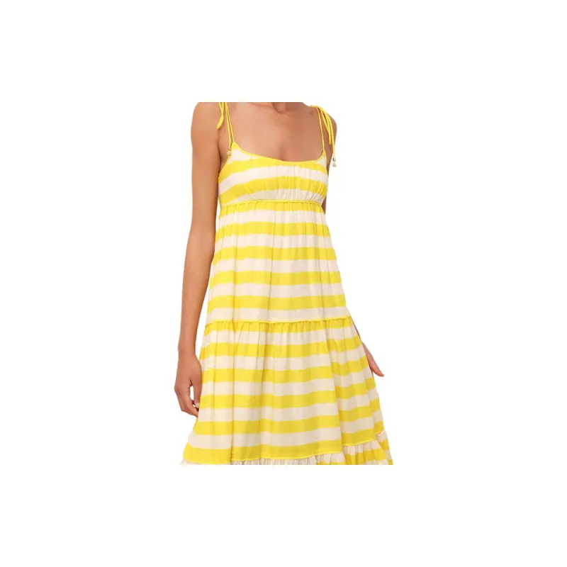 Zimmermann Alight Striped Linen Midi Dress-4