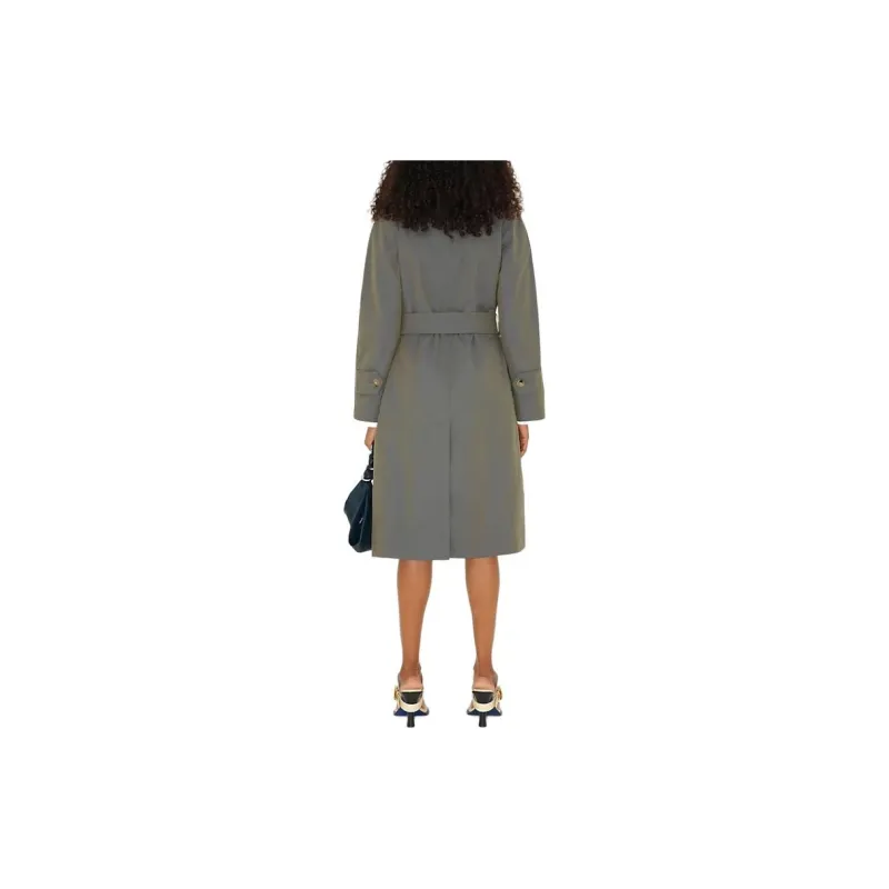 Burberry Long Cotton Car Coat-4
