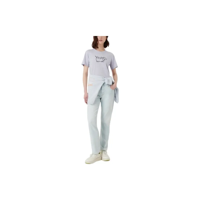 EMPORIO ARMANI SS23 T Shirt Women's Light Purple-1
