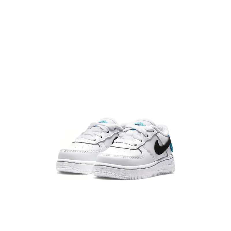 Nike Air Force 1 Worldwide Low Top Skateboard Shoes White Black Blue Infant And Toddler-2