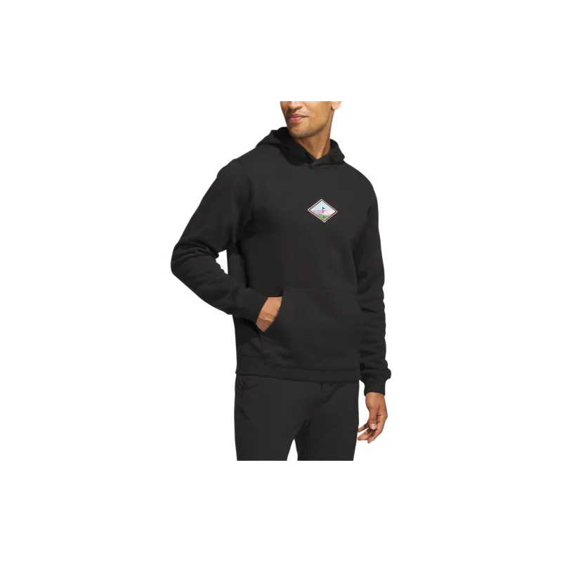Adidas VERSATILE TECH GRAPHIC HOODIE Sweatshirt Men's Black-1