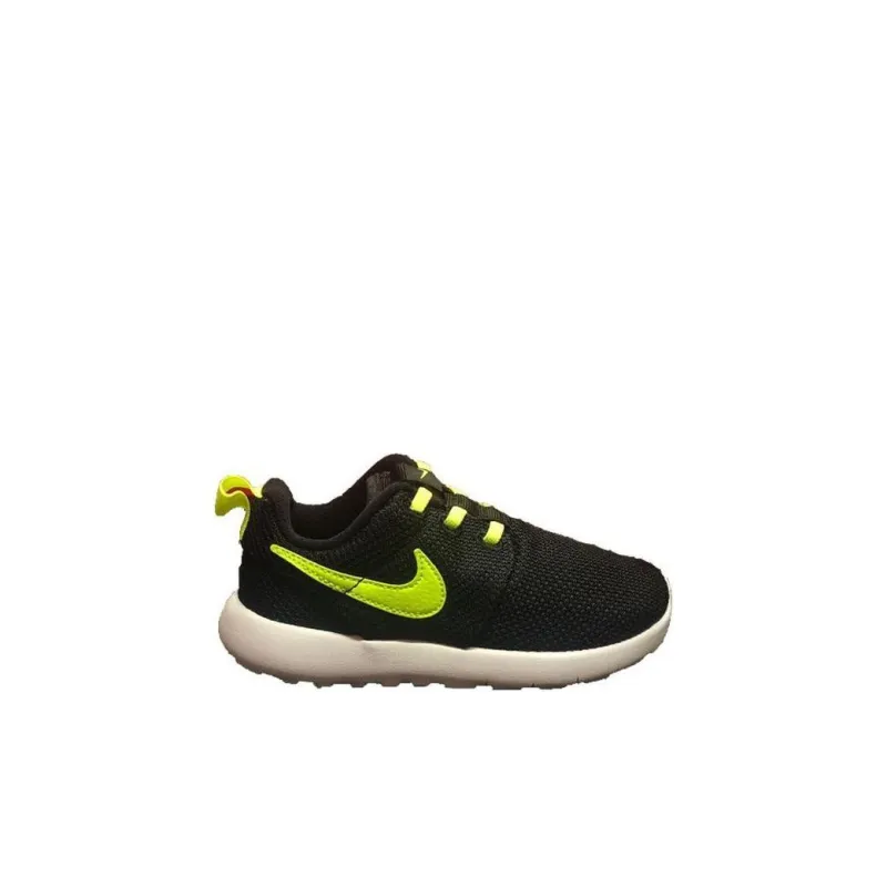 Nike Roshe One Low Top Running Shoes Black Green Infant And Toddler-1