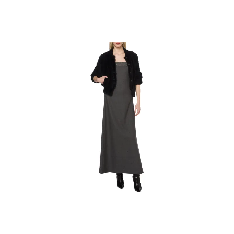 ALBERTA FERRETTI Furry Effect Cardigan-1