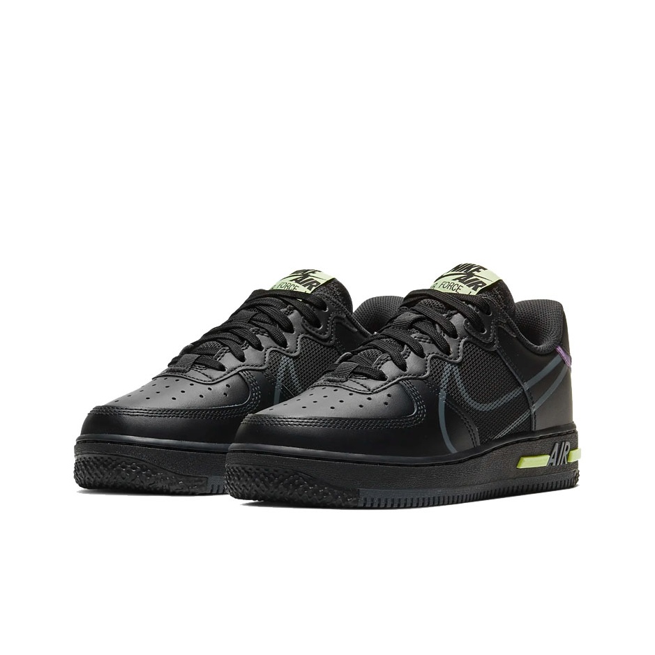 スニーカー Nike Air Force 1 React Black Violet Star Barely Volt Nike Air Force 1 React Violet Star for Sale | Authenticity