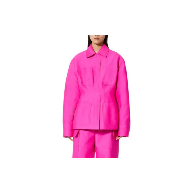 Valentino Pink Pp Collection Coat Women's Pink-1