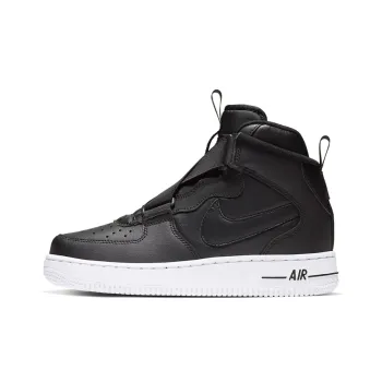 Nike Air Force 1 High Top Kids' Skateboarding Shoes Black Teenagers