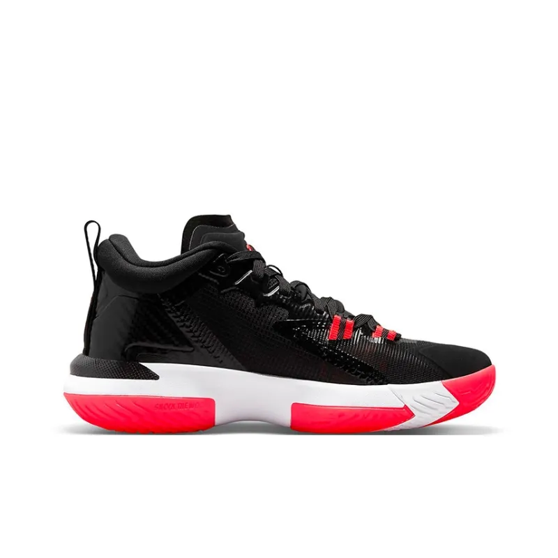 Jordan Zion 1 'Infrared' Zion Mid Top Basketball Shoes Black Red Teenagers-1