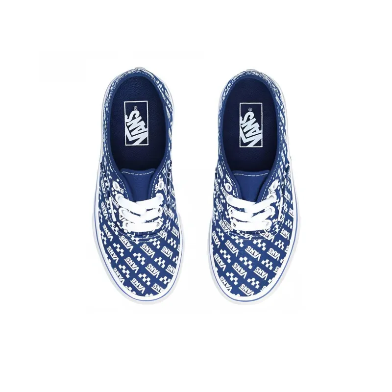 Vans Low Top Kids' Skateboarding Shoes Blue Children Aged 3 7 Years Old-2