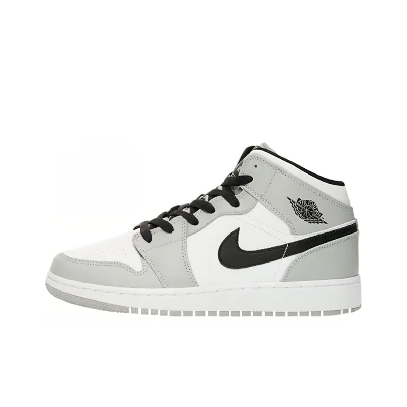 Jordan 1 Mid Light Smoke Grey GS-4