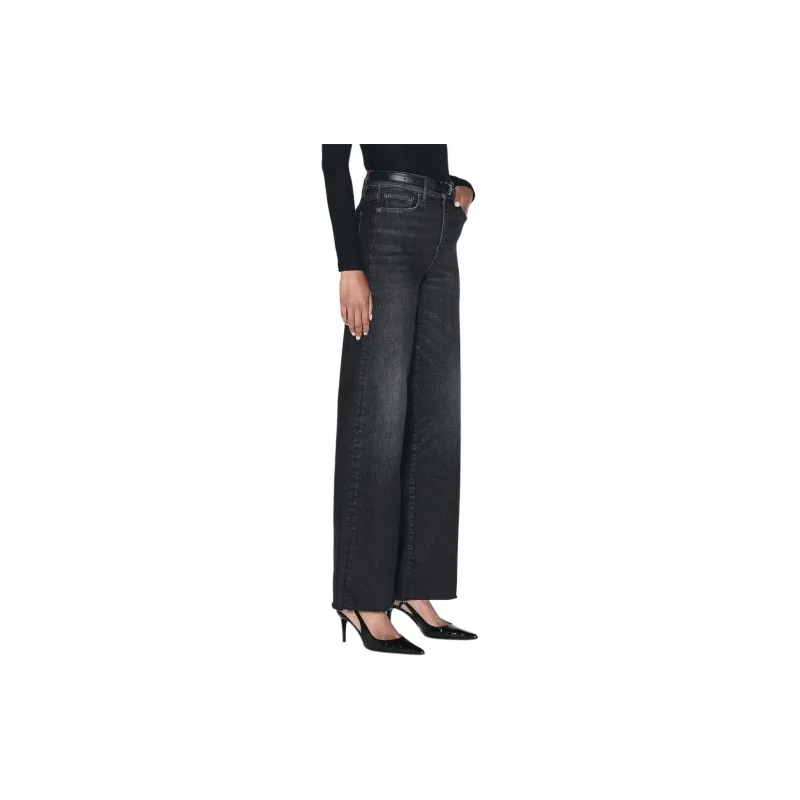 FRAME Le Slim Palazzo Raw Fray Jeans-3