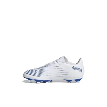 Adidas PREDATOR Series Anti Slip Wear Resistant Low Top Kids' Soccer Shoes White Blue Kids'