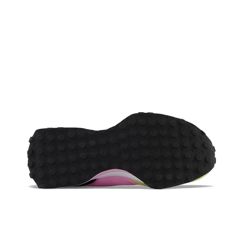 New Balance NB 327 Breathable Abrasion Resistant Cushioning Low Top Kids' Running Shoes Pink Yellow Black Teenagers-3
