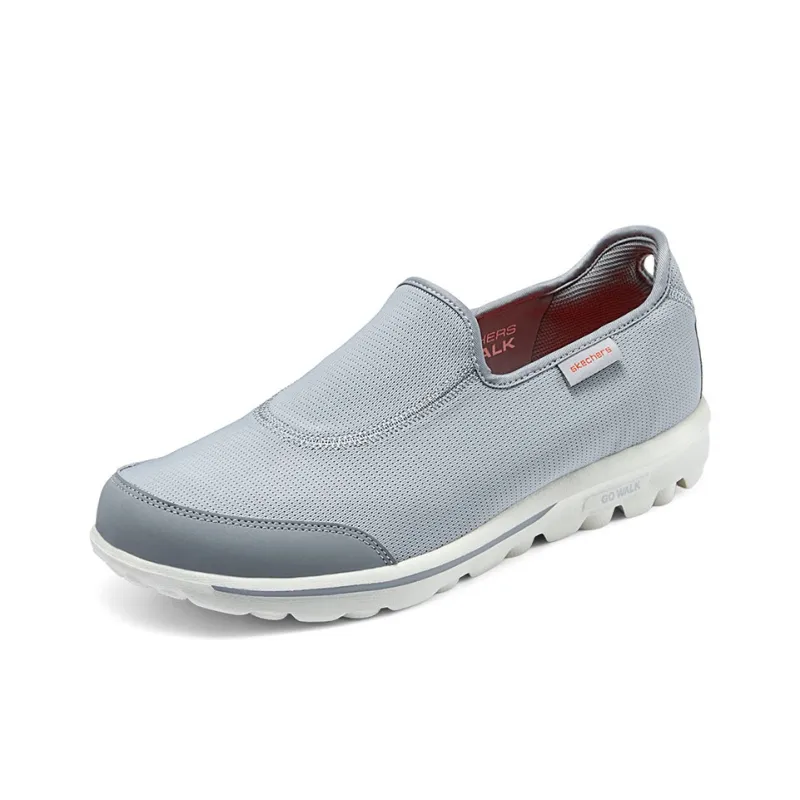 Skechers Go Walk Classic Slip Resistant Breathable Low Top Casual Shoes Men's Light Gray-2
