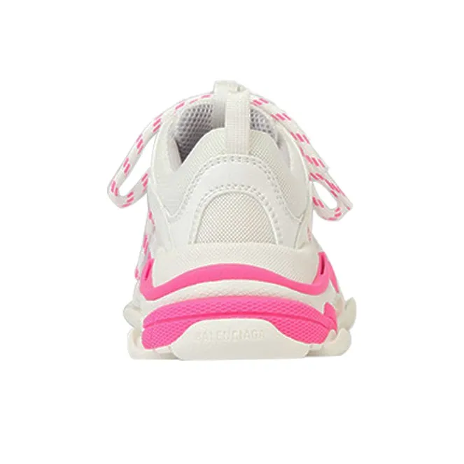 Balenciaga Triple S Low Top Kids Lifestyle Shoes Pink White Kids'-4