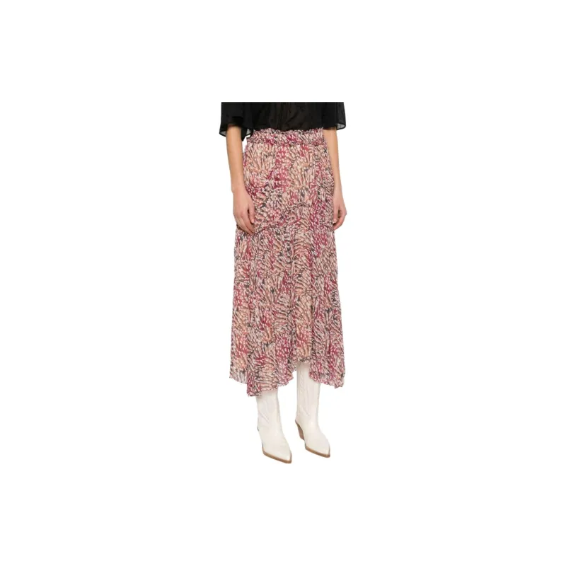ISABEL MARANT ETOILE Veronique High Waist Pleated Midi Skirt-4
