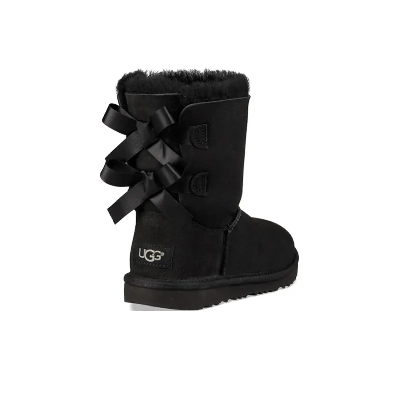 UGG Bailey Bow II Boot Black Kids-3