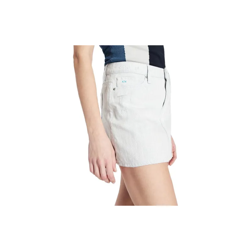 ARMANI EXCHANGE Denim Short Skirts Women's Denim Blue-2