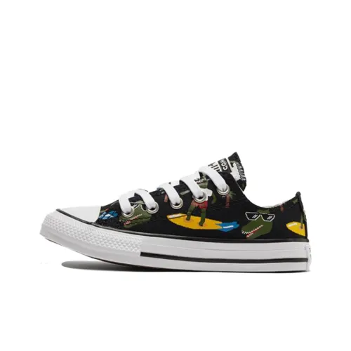 Converse Chuck Taylor All Star Anti Mouse Wear Resistant Low Top Kids Canvas Shoes Black Green Yellow Teenagers