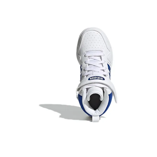 Adidas Neo Postmove Abrasion Resistant Mid Top Children's Basketball Shoes White Kids-6