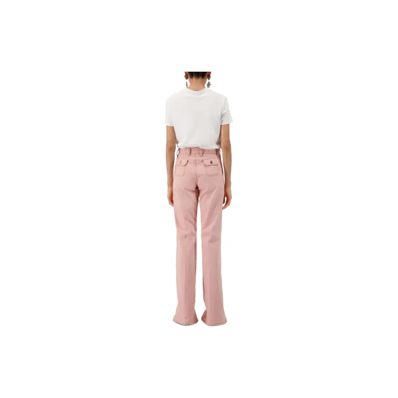 Giambattista Vall High rise Flared Jeans-2