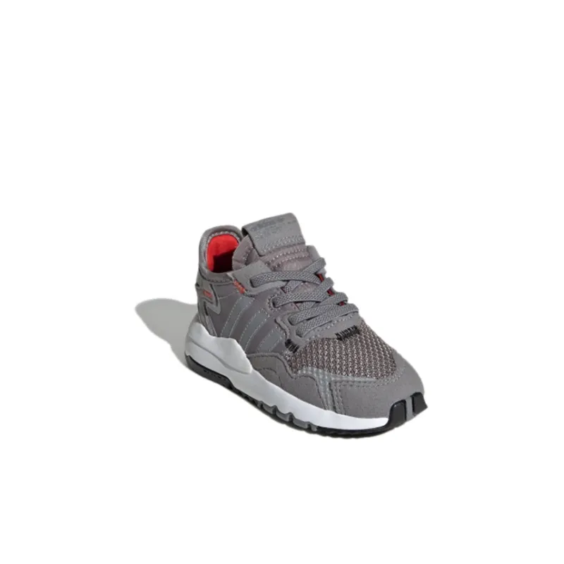 Adidas Originals Nite Jogger Breathable Mid-Top Toddler Shoes Gray Infant And Toddler-2