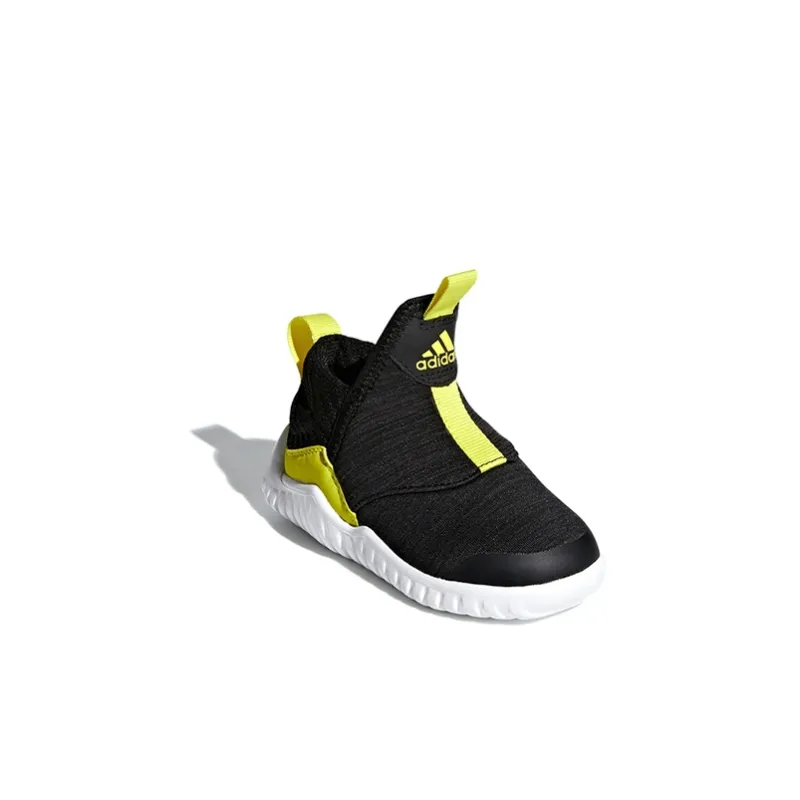 Adidas Rapidazen I Anti-Slip Wear-Resistant Low-Top Toddler Shoes Black Yellow White Infant And Toddler-2