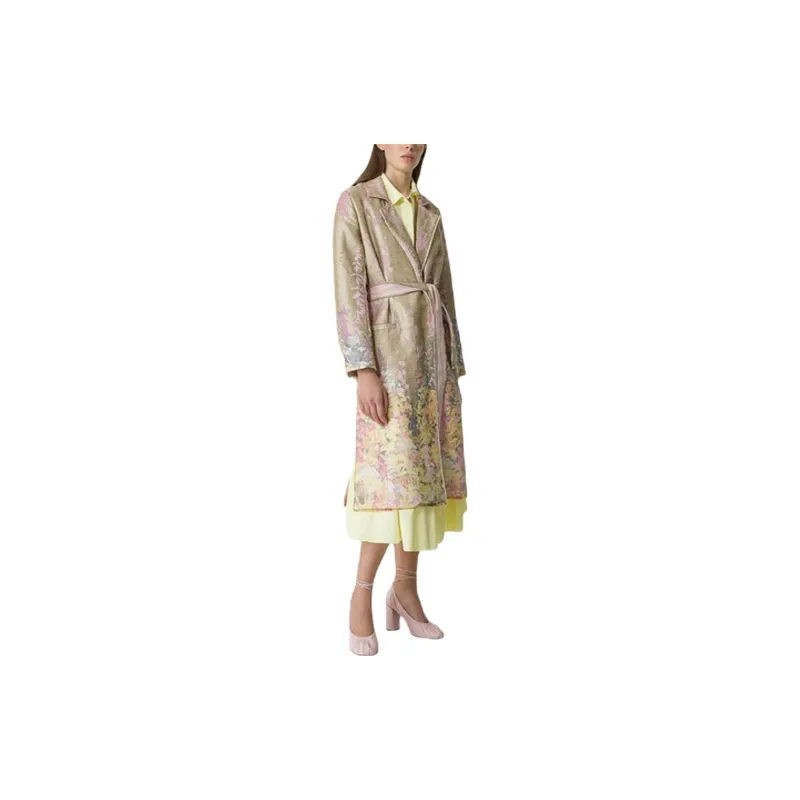 Forte Forte Single breasted Patterned jacquard Coat-3