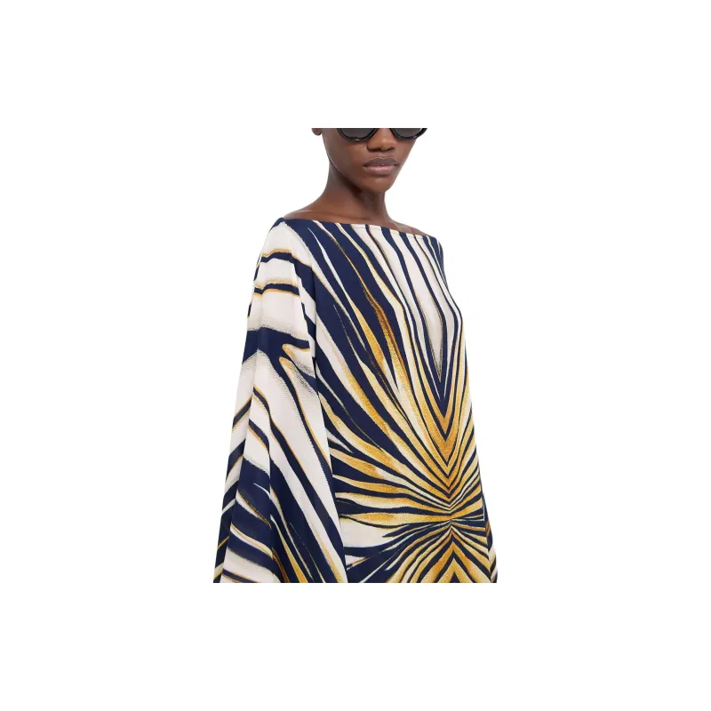 Roberto Cavalli Ray Of Gold Print Kaftan-4