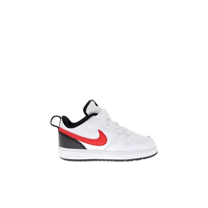 Nike Low 2 Low-Top Skateboard Shoes Black White Red Baby-1