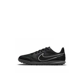 Nike Tiempo Legend 9 Club Slip Resistant Cushioning Wear Resistant Coverage Low Top Kids' Soccer Shoes Black Kids'
