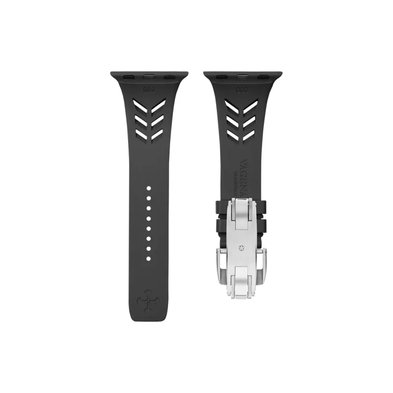 VAGENARI Watch Bands Rubber Strap Shark Style Compatible With Apple Watch 44/45/49mm Unisex-1