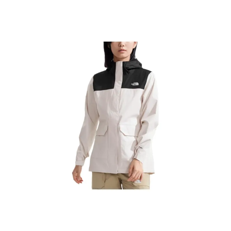 THE NORTH FACE City Outdoor Collection Windbreaker Jackets Women's Dune White-1