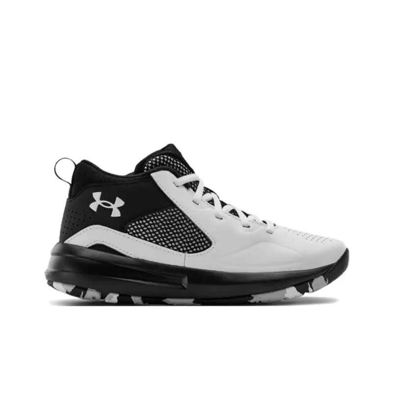 Under Armour Lockdown 5 Cushioning And Breathable Mid Top Children's Basketball Shoes Teenagers-1