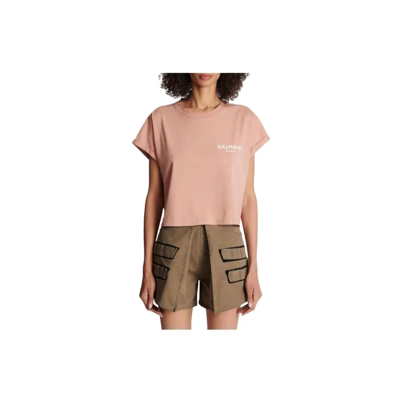 BALMAIN Logo Detailed Cropped Top-3