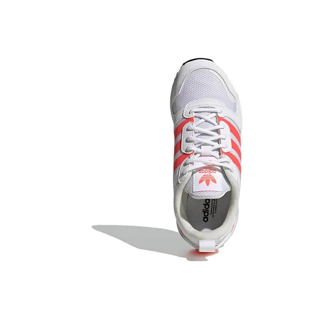 Adidas Originals ZX 700 HD J Wear Resistant Low Top Sports Casual Shoes White Red Teenagers-3