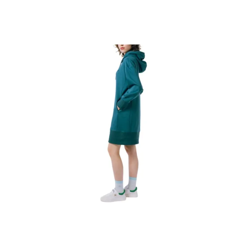 LACOSTE Long Sleeved Dress Women's Blue-4