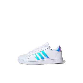 Adidas Neo GRAND COURT K Breathable Low Top Skateboard Shoes White Blue Kids'