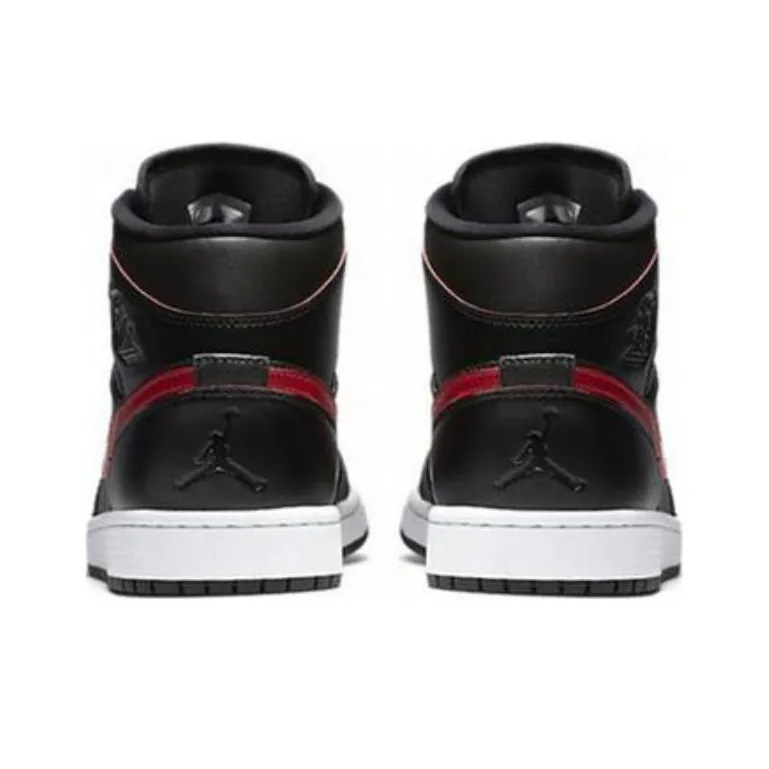 Jordan 1 Retro Mid GS Black Gym Red-3